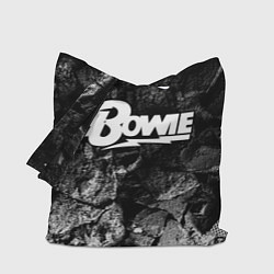 Сумка-шопер David Bowie black graphite, цвет: 3D-принт