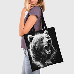 Сумка-шопер Медведь на охоте, цвет: 3D-принт — фото 2