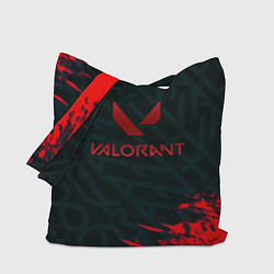 Сумка-шопер Valorant текстура краски, цвет: 3D-принт