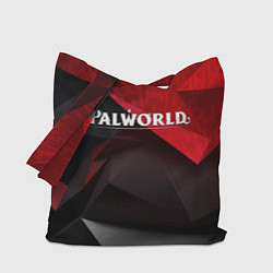 Сумка-шопер Palworld red black abstract, цвет: 3D-принт