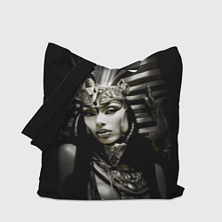 Сумка-шопер Клеопатра египетская царица, цвет: 3D-принт
