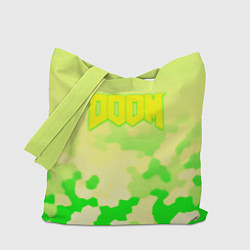 Сумка-шоппер Doom токсичное лого броня