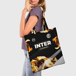 Сумка-шопер Inter legendary sport fire, цвет: 3D-принт — фото 2
