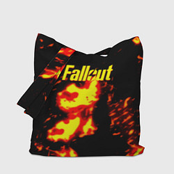 Сумка-шоппер Fallout огнненое лого