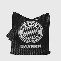 Сумка-шопер Bayern с потертостями на темном фоне, цвет: 3D-принт