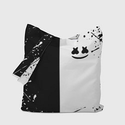 Сумка-шопер Marshmello краски музыка, цвет: 3D-принт