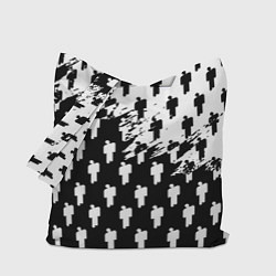 Сумка-шоппер Billie Eilish pattern black
