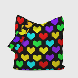 Сумка-шоппер Undertale heart pattern