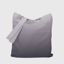Сумка-шопер Бледный серо-пурпурный градиент, цвет: 3D-принт