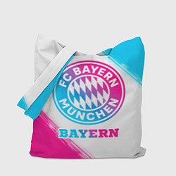 Сумка-шопер Bayern neon gradient style, цвет: 3D-принт