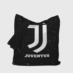 Сумка-шопер Juventus sport на темном фоне, цвет: 3D-принт