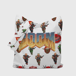 Сумка-шоппер Doom 1993 паттерн