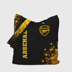 Сумка-шопер Arsenal - gold gradient вертикально, цвет: 3D-принт