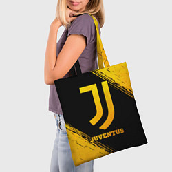Сумка-шопер Juventus - gold gradient, цвет: 3D-принт — фото 2