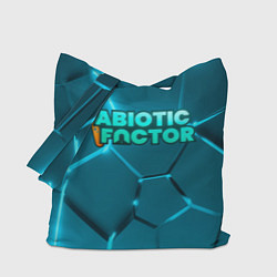 Сумка-шопер Abiotic Factor logo neon, цвет: 3D-принт