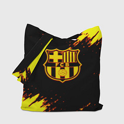 Сумка-шоппер Barcelona огненные краски лого