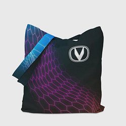 Сумка-шопер Changan neon hexagon, цвет: 3D-принт