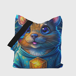Сумка-шопер Криптовалютный хомяк, цвет: 3D-принт