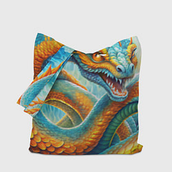 Сумка-шопер Большая мифологическая змея, цвет: 3D-принт