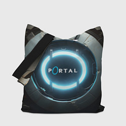 Сумка-шопер Portal logo game, цвет: 3D-принт