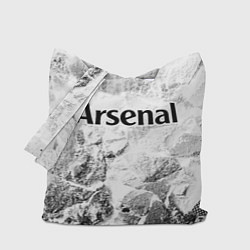 Сумка-шопер Arsenal white graphite, цвет: 3D-принт