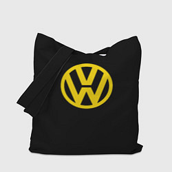 Сумка-шопер Volkswagen logo yellow, цвет: 3D-принт