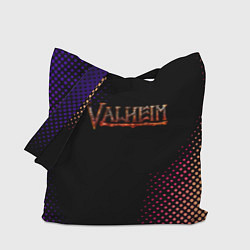 Сумка-шопер Valheim logo pattern, цвет: 3D-принт