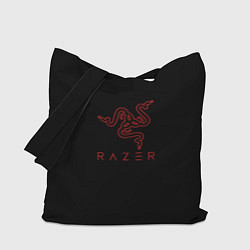 Сумка-шоппер Razer red logo