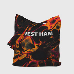 Сумка-шопер West Ham red lava, цвет: 3D-принт