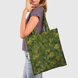 Сумка-шопер Камуфляж летний мох, цвет: 3D-принт — фото 2