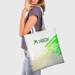 Сумка-шопер Xbox краски текстура геймер, цвет: 3D-принт — фото 2
