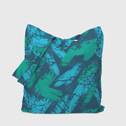 Сумка-шопер Абстракция узорчатая кисть, цвет: 3D-принт