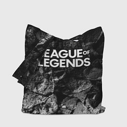 Сумка-шопер League of Legends black graphite, цвет: 3D-принт