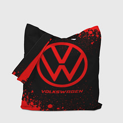 Сумка-шопер Volkswagen - red gradient, цвет: 3D-принт