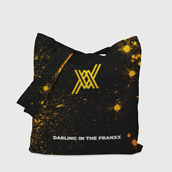 Сумка-шопер Darling in the FranXX - gold gradient по-центру, цвет: 3D-принт