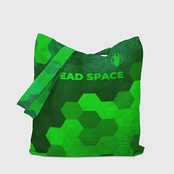 Сумка-шопер Dead Space - green gradient посередине, цвет: 3D-принт