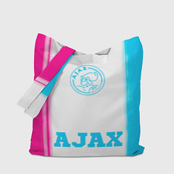 Сумка-шопер Ajax neon gradient style по-центру, цвет: 3D-принт