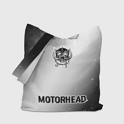 Сумка-шопер Motorhead glitch на светлом фоне по-центру, цвет: 3D-принт