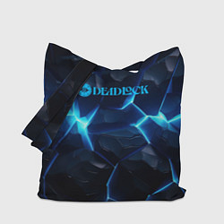 Сумка-шопер Deadlock logo синий лого, цвет: 3D-принт