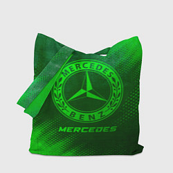 Сумка-шопер Mercedes - green gradient, цвет: 3D-принт