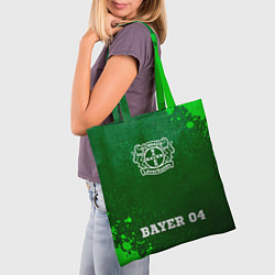Сумка-шопер Bayer 04 - green gradient по-центру, цвет: 3D-принт — фото 2