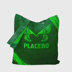 Сумка-шопер Placebo - green gradient, цвет: 3D-принт