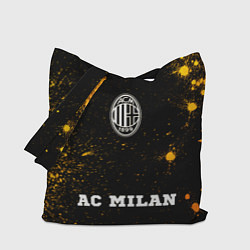 Сумка-шопер AC Milan - gold gradient по-центру, цвет: 3D-принт