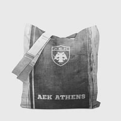 Сумка-шопер AEK Athens - grey gradient по-центру, цвет: 3D-принт