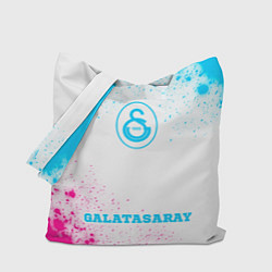 Сумка-шопер Galatasaray neon gradient style по-центру, цвет: 3D-принт