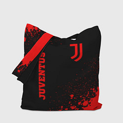 Сумка-шопер Juventus - red gradient вертикально, цвет: 3D-принт