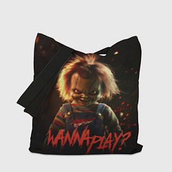 Сумка-шопер Chucky wanna play?, цвет: 3D-принт