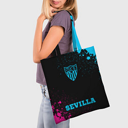 Сумка-шопер Sevilla - neon gradient по-центру, цвет: 3D-принт — фото 2