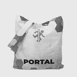 Сумка-шопер Portal - white gradient по-центру, цвет: 3D-принт