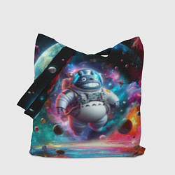 Сумка-шоппер Astronaut Totoro in neon space - ai art fantasy